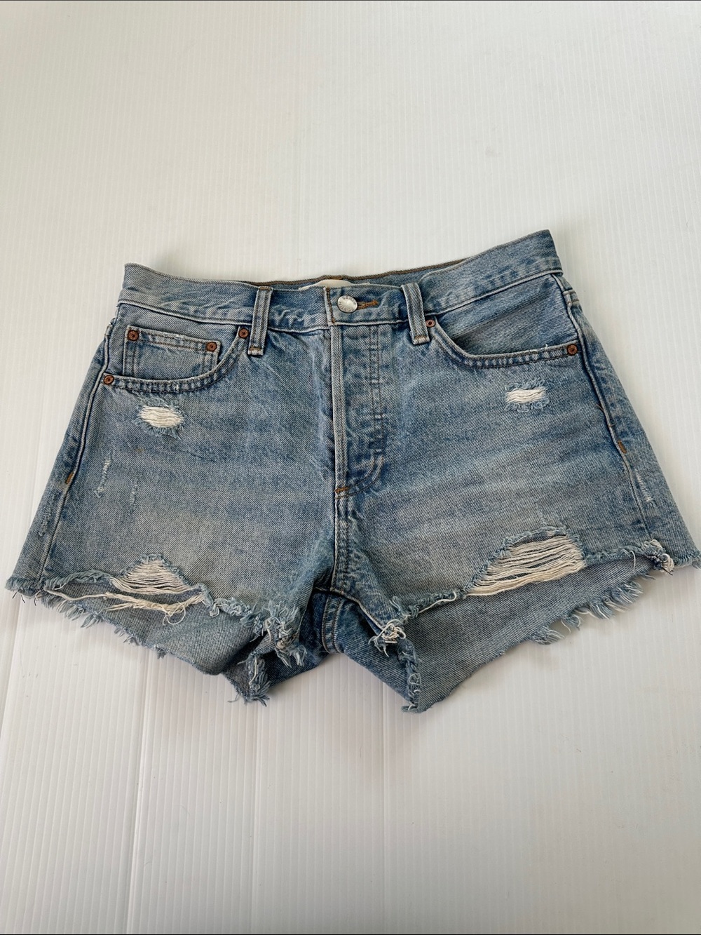 Aritzia Denim Forum Ex Boyfriend Shorts, 24